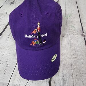 HOLIDAY GIRL BASEBALL HAT SMALL FIT WITH  ADJUSTABLE BACK STRAP.